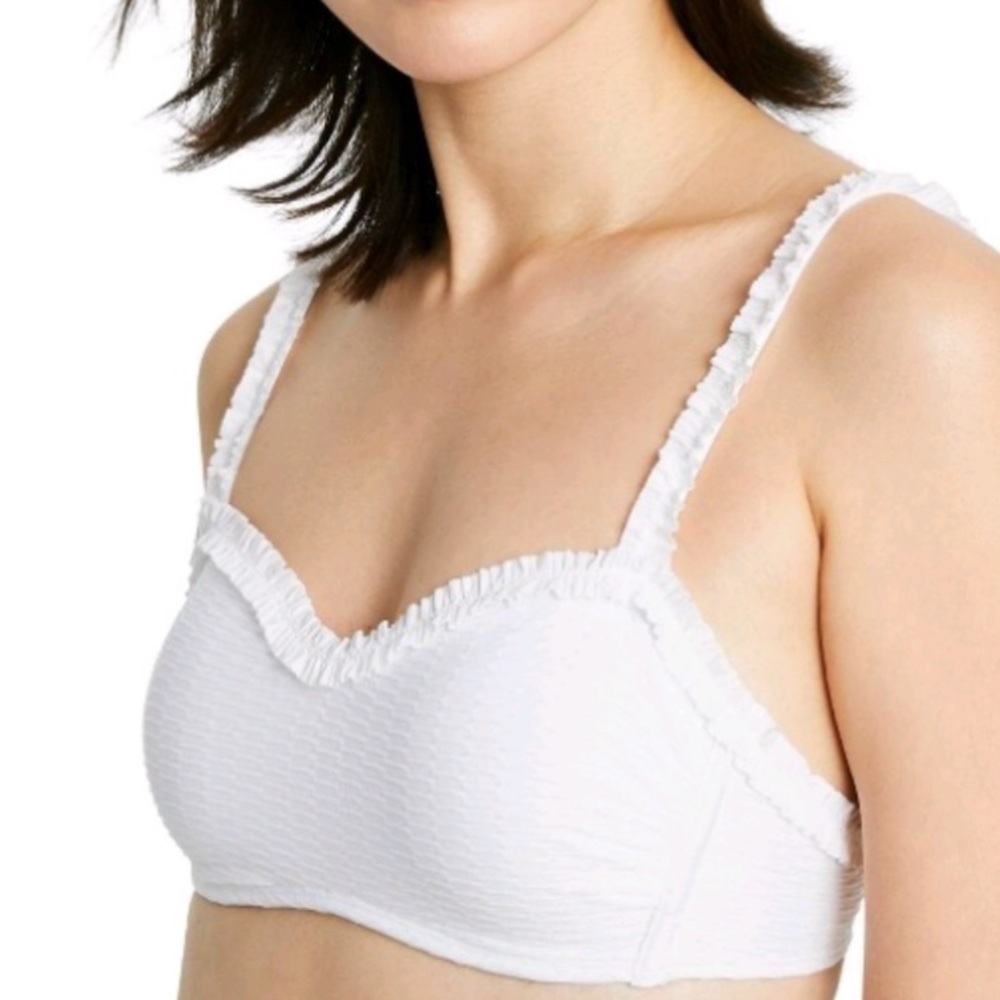 Stoney Clover Lane Sweetheart Bikini Top in White